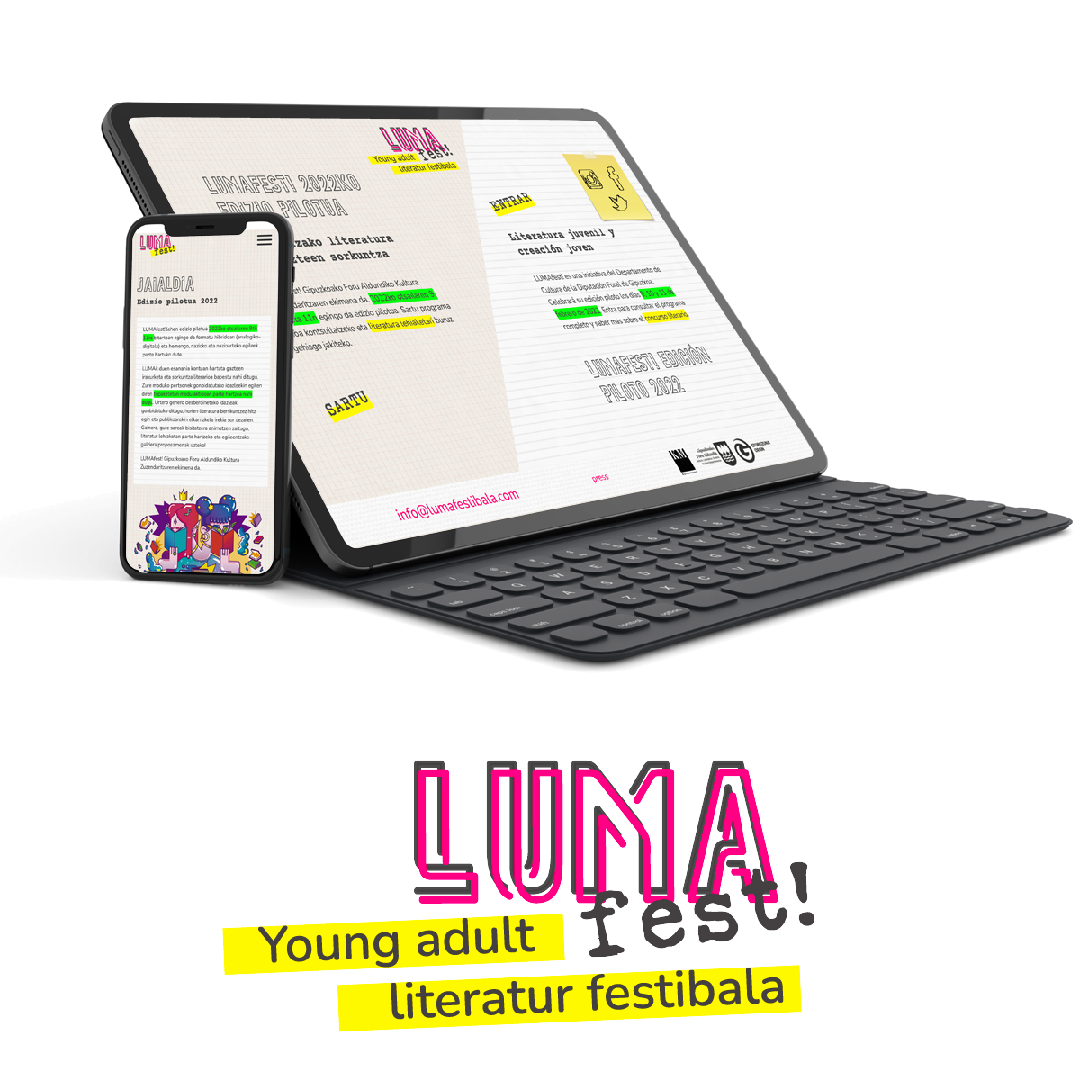 Hemos desarrollado la página web de LUMAfest!